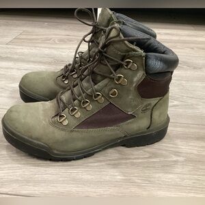Timberland Men's 6" Field Boot "Beef and Broccoli" Green/brown Waterproof size 8